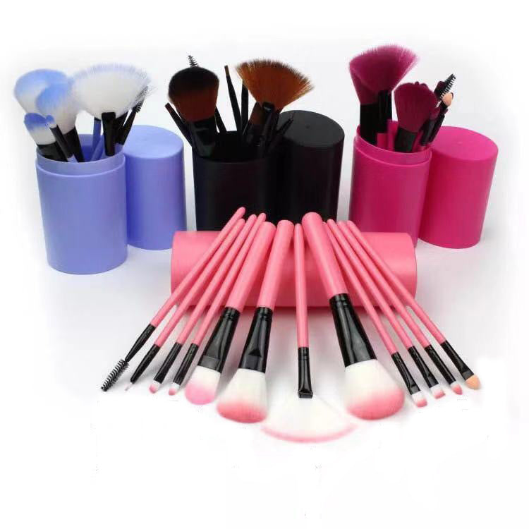 Set de 12 Pinceaux Maquillage
Professionnels avec Boîte de Rangement