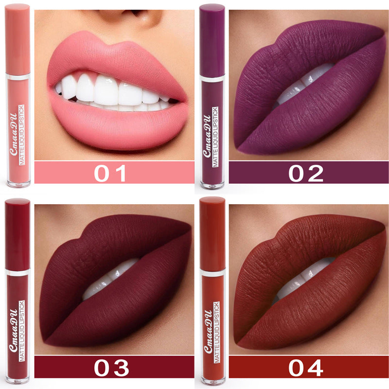 Coffret 10 Rouges à Lèvres Mats – Tenue Longue & Couleurs Tendance