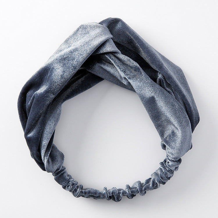 Bandeau Cheveux Velours Large – Confort & Élégance