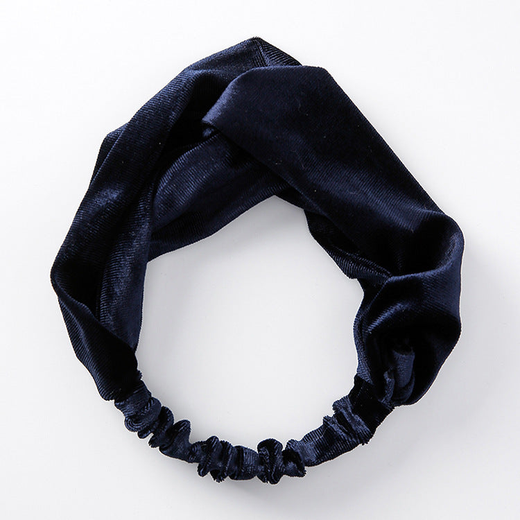 Bandeau Cheveux Velours Large – Confort & Élégance