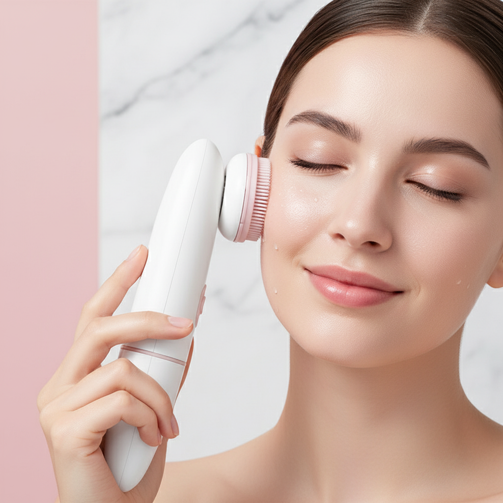 Brosse Nettoyante Visage Électrique en Silicone – Nettoyage en Profondeur & Peau Éclatante