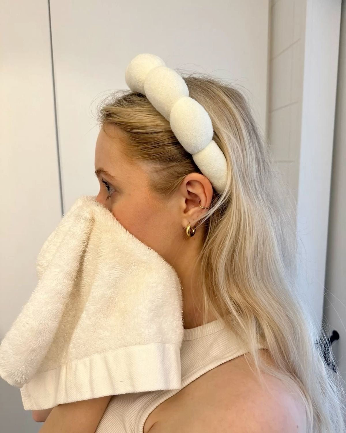 Bandeau SPA Doux 🧖‍♀️ – Idéal pour le maquillage & ta routine beauté