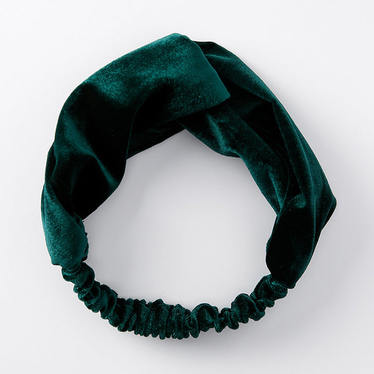 Bandeau Cheveux Velours Large – Confort & Élégance
