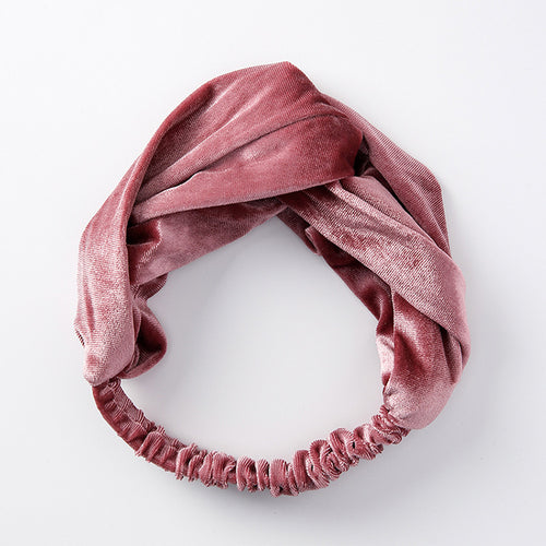 Bandeau Cheveux Velours Large – Confort & Élégance
