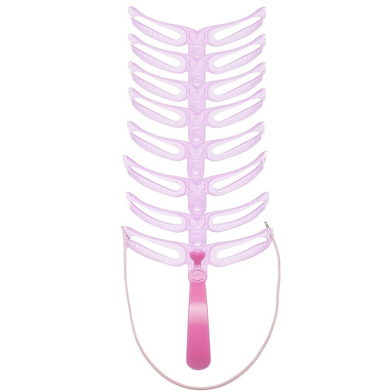 Kit 8 Pochoirs à Sourcils Réutilisables – Sourcils Parfaits en 3 Minutes