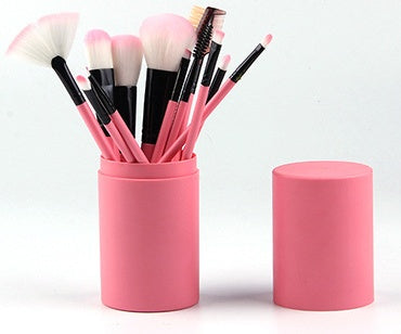 Set de 12 Pinceaux Maquillage
Professionnels avec Boîte de Rangement