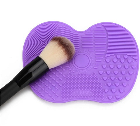 Tapis Nettoyant pour Pinceaux de Maquillage – Silicone Antidérapant