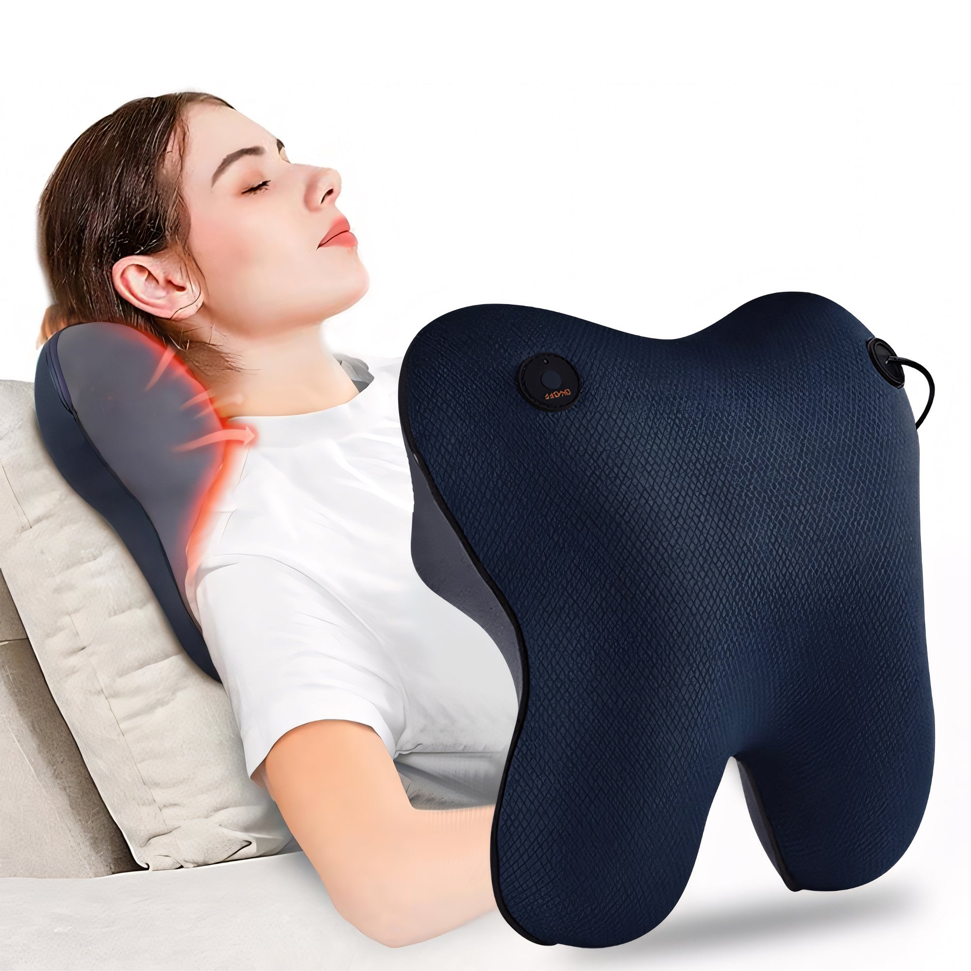 Coussin de Massage Shiatsu Cou & Dos – Relaxation Totale Corps Entier