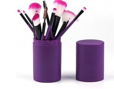 Set de 12 Pinceaux Maquillage
Professionnels avec Boîte de Rangement