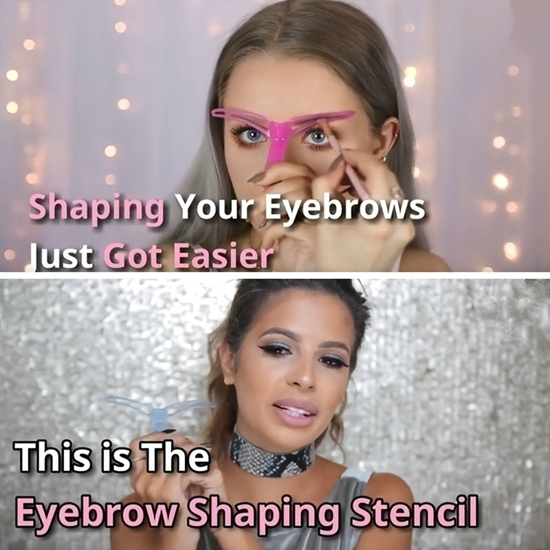 Kit 8 Pochoirs à Sourcils Réutilisables – Sourcils Parfaits en 3 Minutes