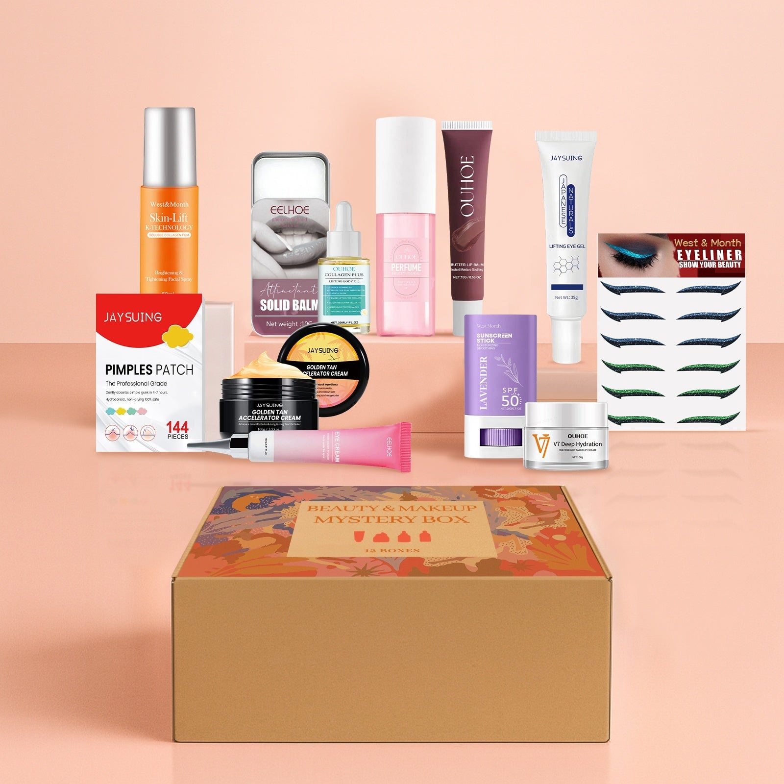 box beauté et maquillage + tous les produits
