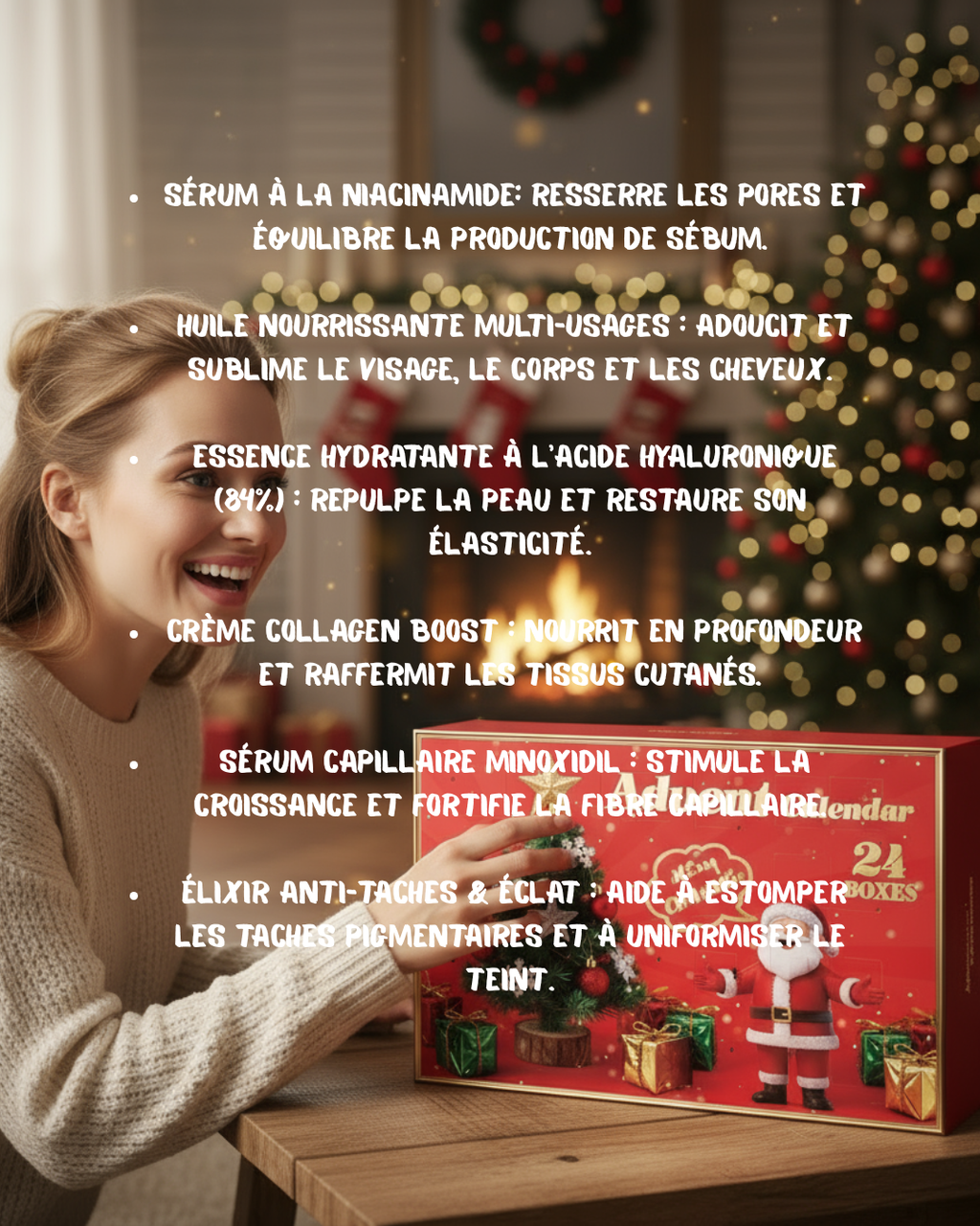 produits de beauté inclus dans le calendrier de l'avent