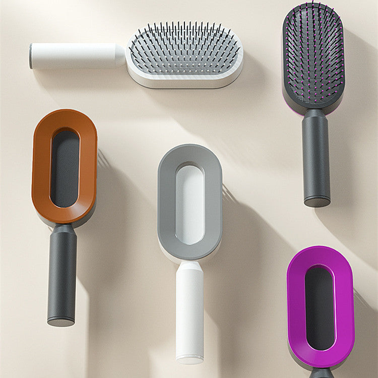 Brosse à Cheveux Auto-Nettoyante – Massage & Anti-Casse
