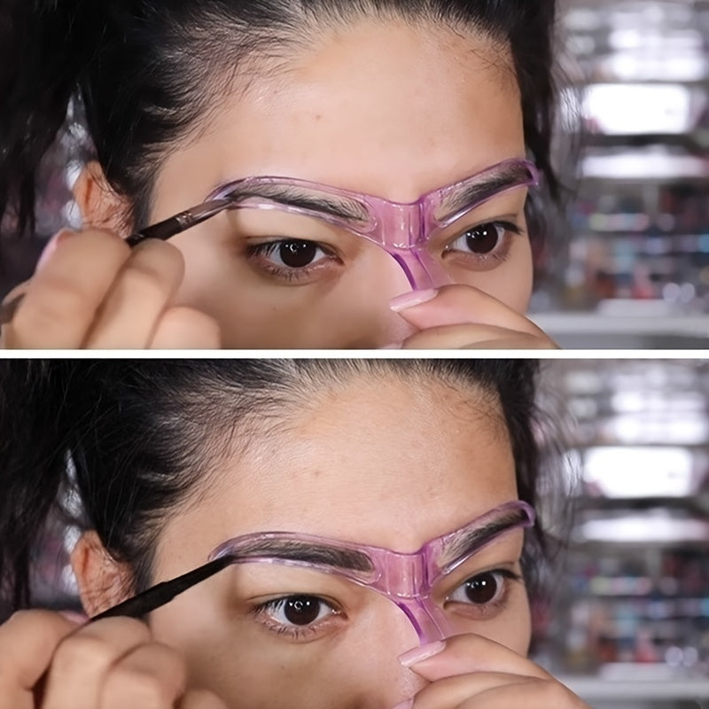 Kit 8 Pochoirs à Sourcils Réutilisables – Sourcils Parfaits en 3 Minutes