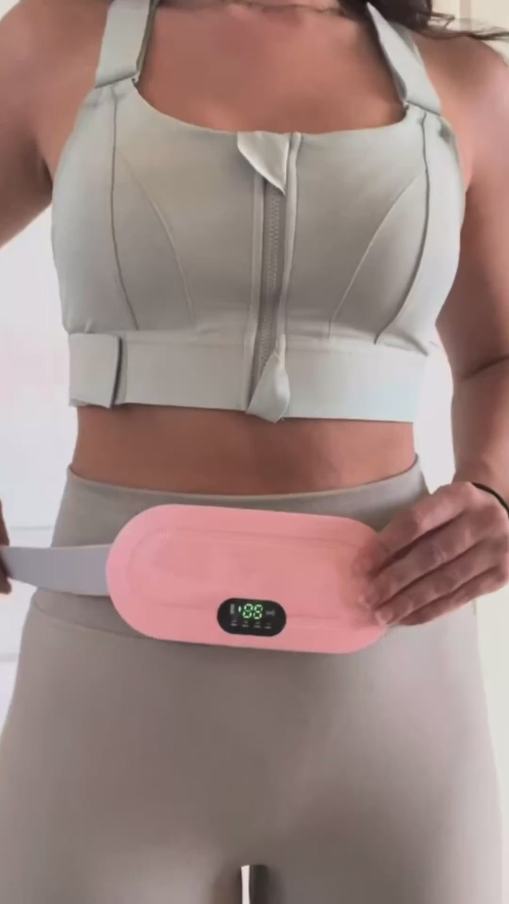 vidéo démonstration de la ceinture chauffante menstruelle
